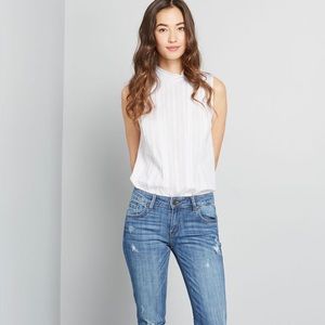 ModCloth Twist of Victorian Sleeveless Top